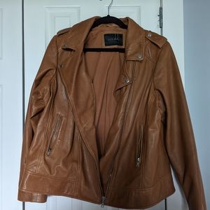 AE Sly&Co Brown Leather Jacket 2X